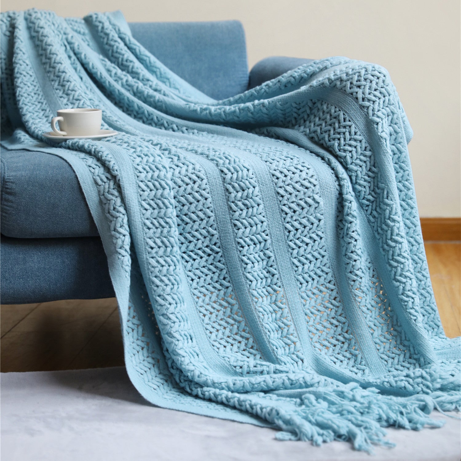Nordic Sofa Blanket Cover Blanket Knitted Blanket Homestay Hotel Throw Blanket - Fa'Ra Way