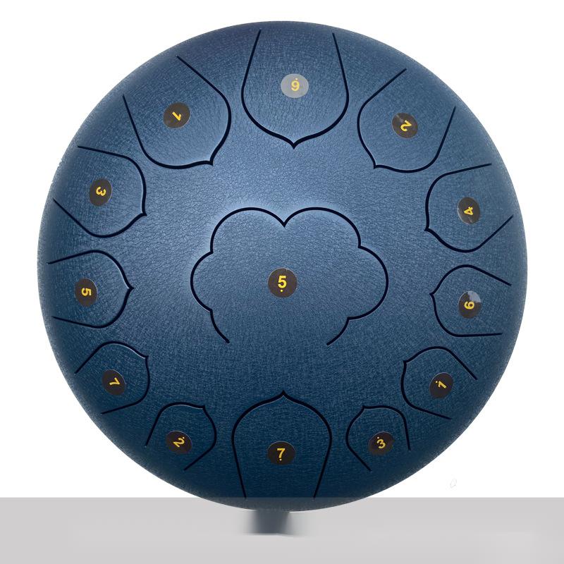 12-Inch Steel Tongue Ethereal Drum – 13-Note Professional Handpan - Fa'Ra Way