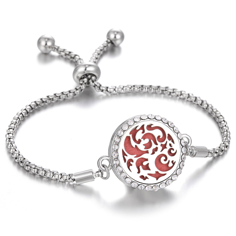 New Kaleidoscope Aromatherapy Bracelet Perfume Essential Oil Diffuser Locket Bracelet Charms Women Aroma Diffuser Jewelry - Fa'Ra Way