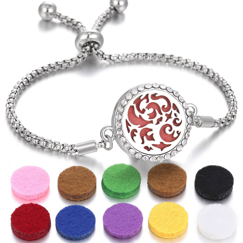 New Kaleidoscope Aromatherapy Bracelet Perfume Essential Oil Diffuser Locket Bracelet Charms Women Aroma Diffuser Jewelry - Fa'Ra Way
