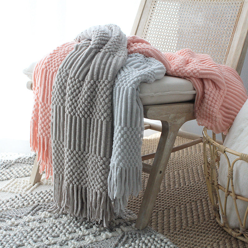 Nordic Knitted Sofa Blanket - Fa'Ra Way
