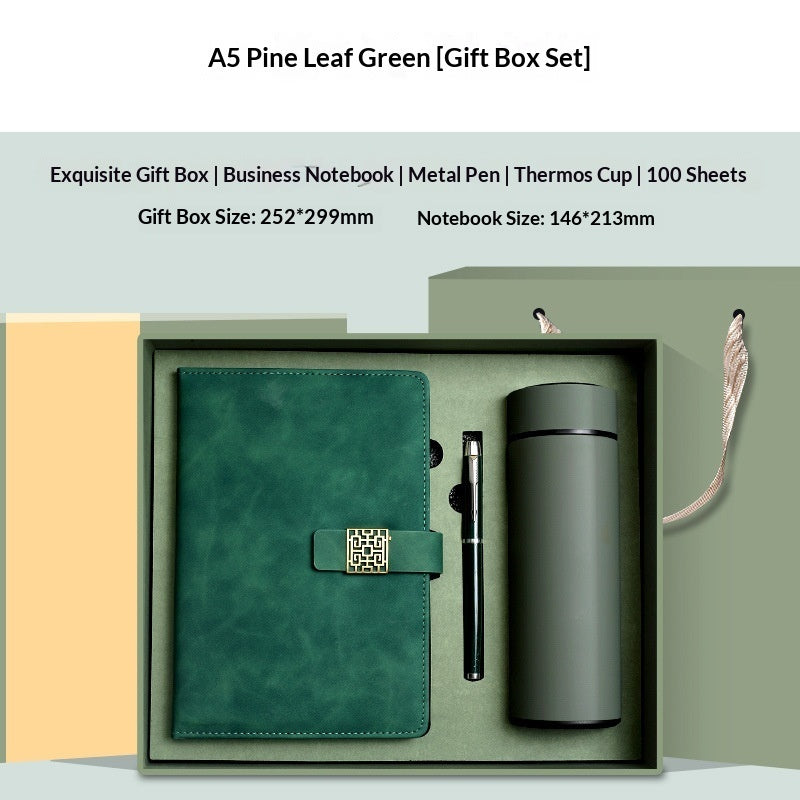 Premium Leather Notebook & Insulated Mug Gift Set - Fa'Ra Way