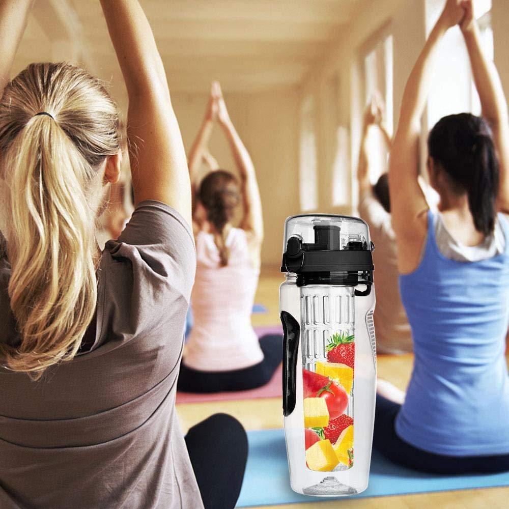 32Oz Fruit Infusing Infuser Water Bottle Water Fruit Bottle BPA Free Plastic Sport Fruit Infuser Water Bottles With Infuser Juice Shaker Drink Bottle Of Water - Fa'Ra Way