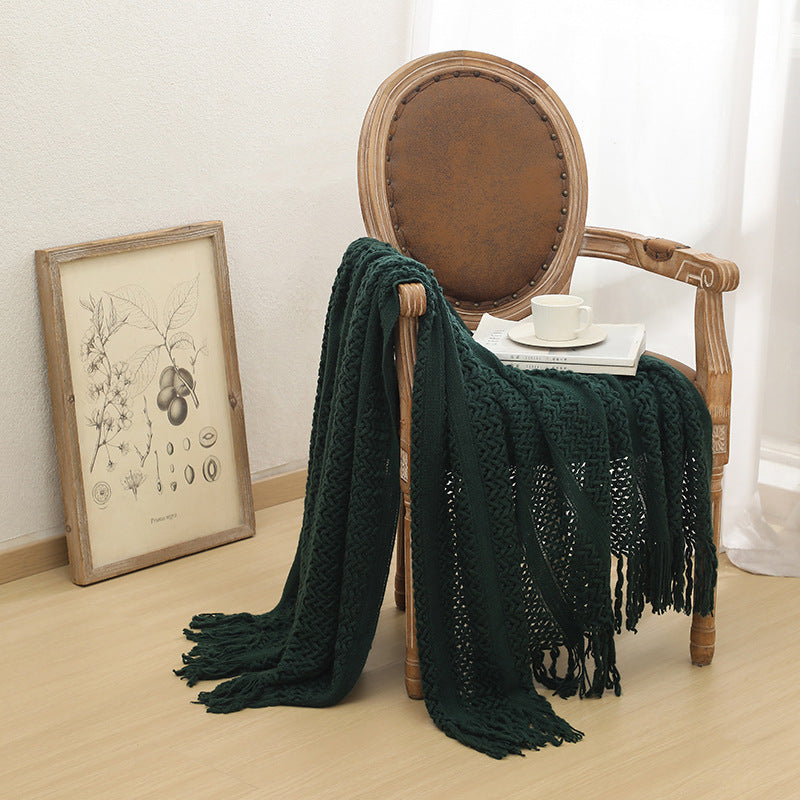 Nordic Sofa Blanket Cover Blanket Knitted Blanket Homestay Hotel Throw Blanket - Fa'Ra Way