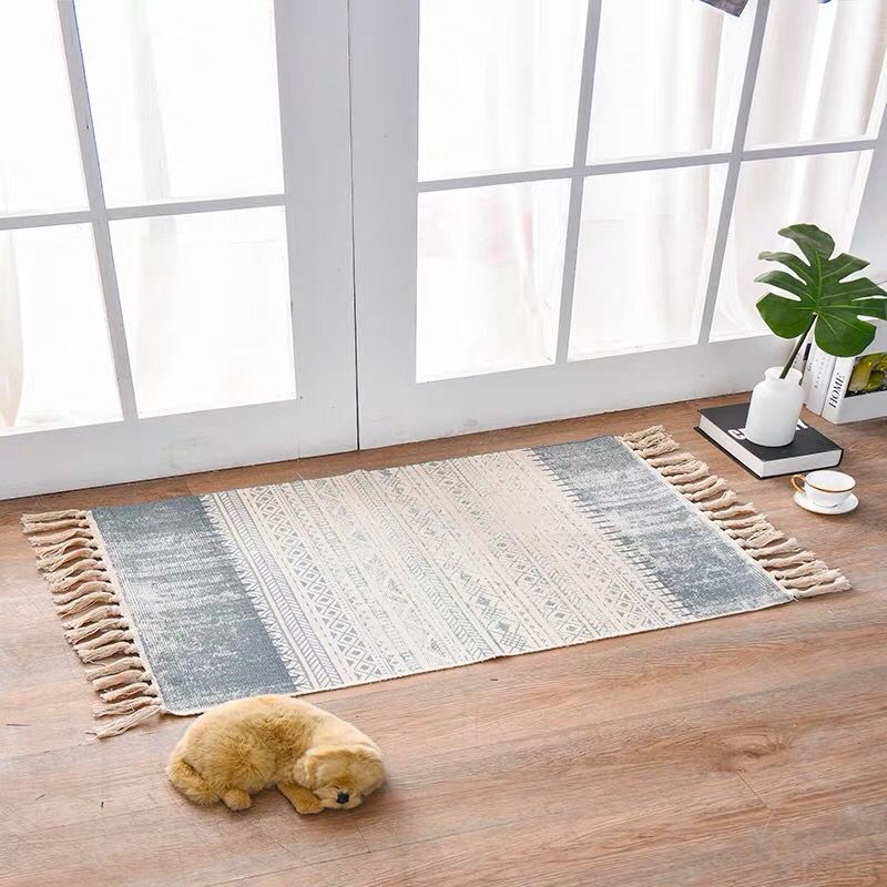 Scandinavian Style Linen Cotton Rug - Fa'Ra Way