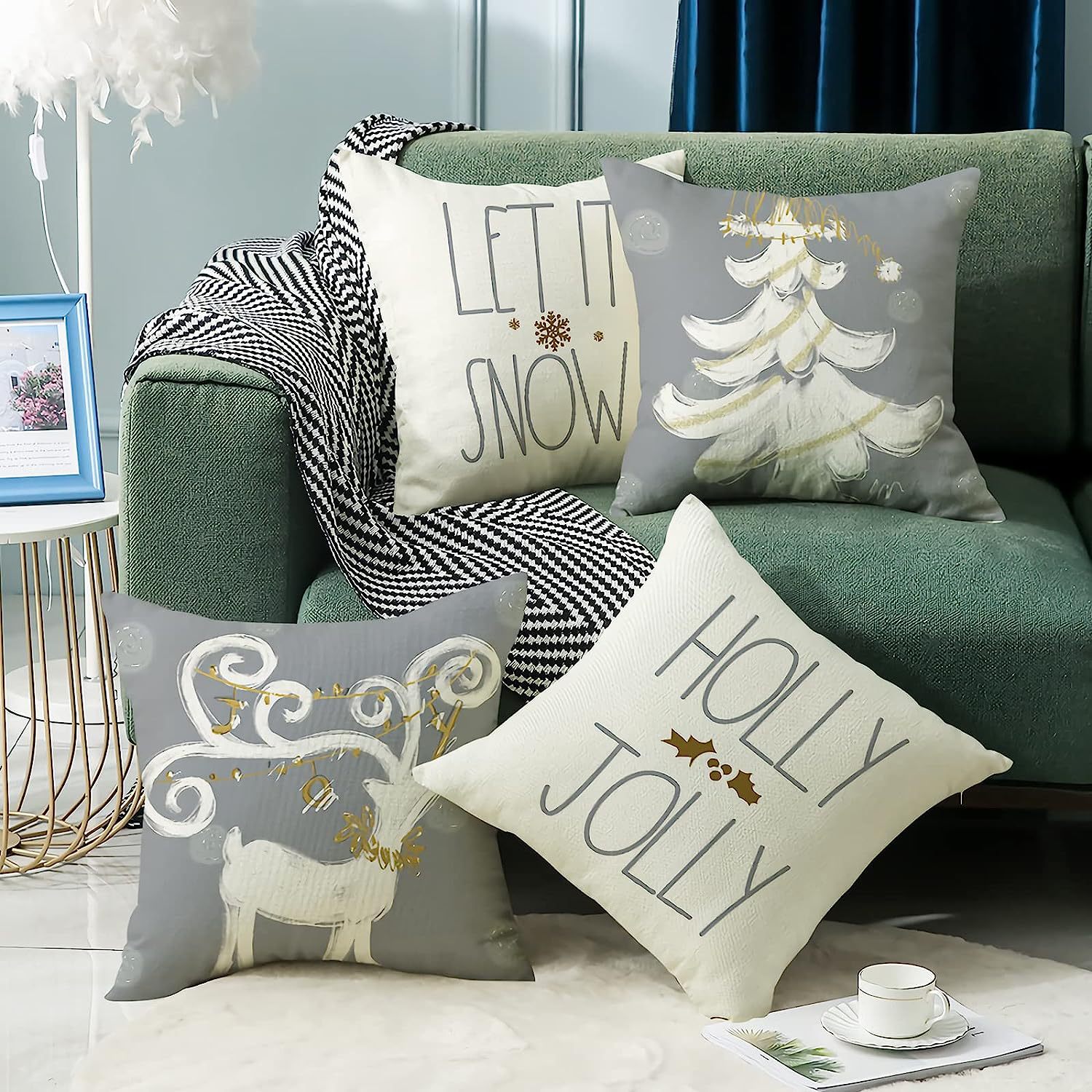 Nordic Winter Series Throw Pillow Cover - Fa'Ra Way