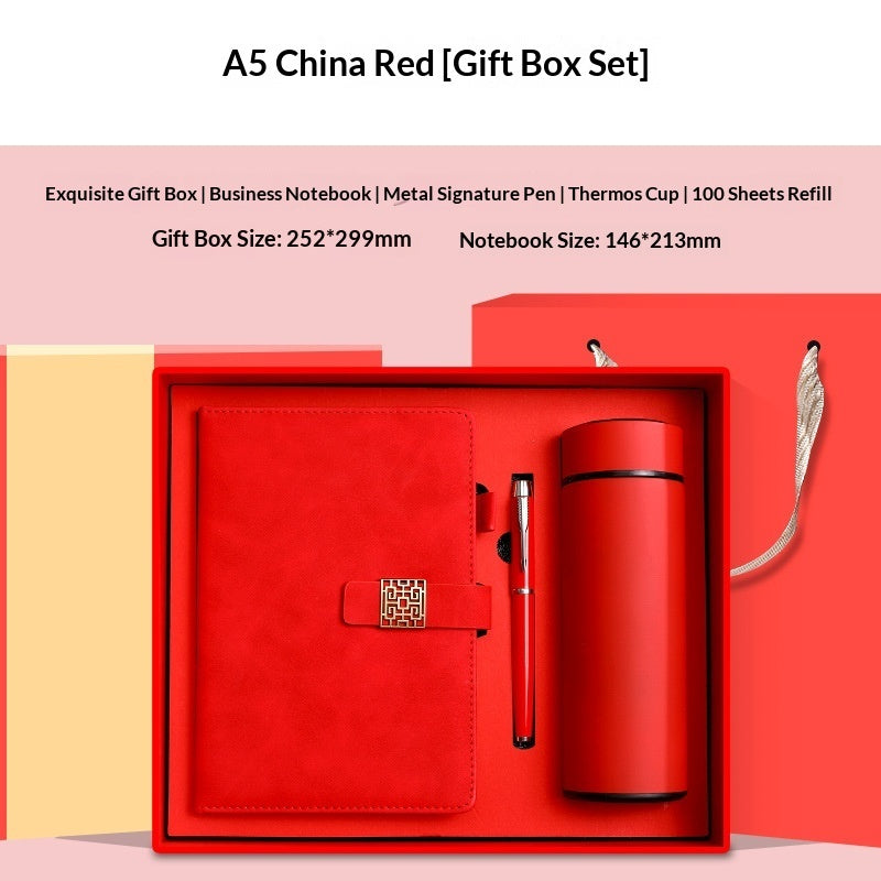 Premium Leather Notebook & Insulated Mug Gift Set - Fa'Ra Way
