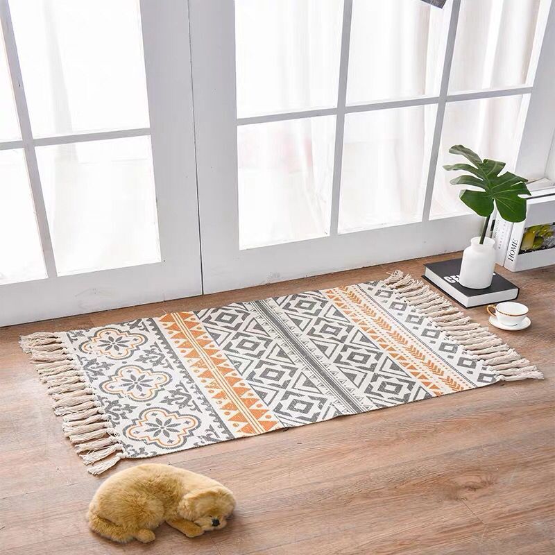 Scandinavian Style Linen Cotton Rug - Fa'Ra Way
