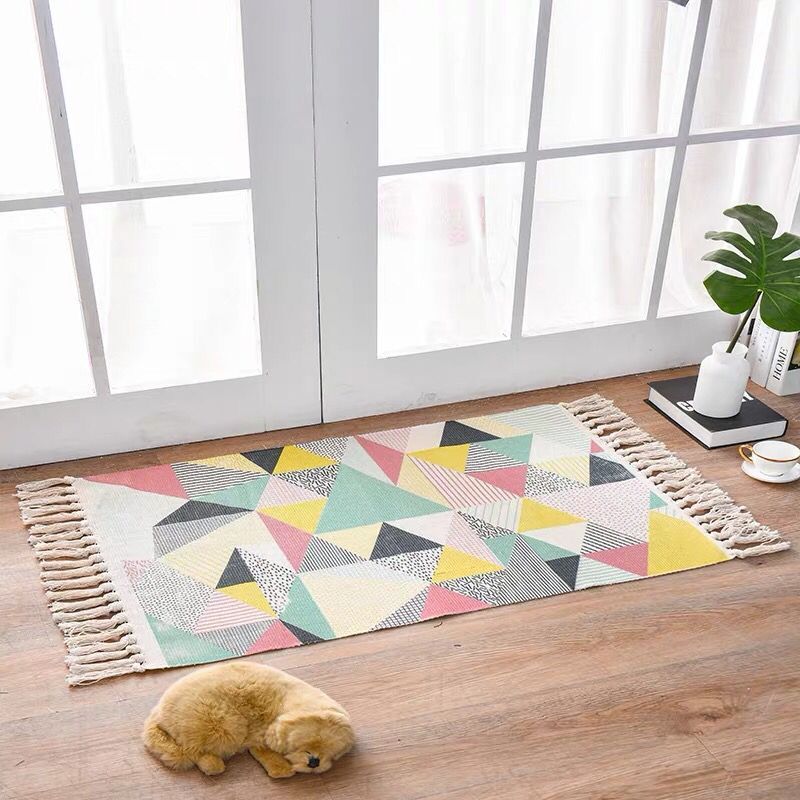 Scandinavian Style Linen Cotton Rug - Fa'Ra Way