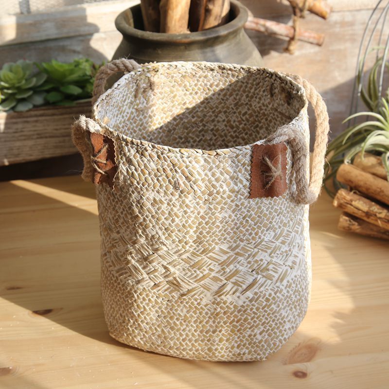 Hand woven basket flower basket basket rattan - Fa'Ra Way