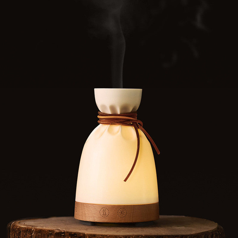 Natural Beech Wood Essential Oil Diffuser | 140ml Whisper-Quiet Humidifier - Fa'Ra Way