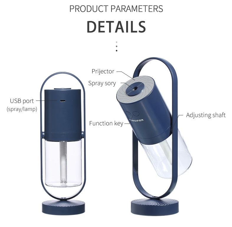 Magic Shadow USB Air Humidifier For Home With Projection Night Lights Ultrasonic Car Mist Maker Mini Office Air Purifier - Fa'Ra Way