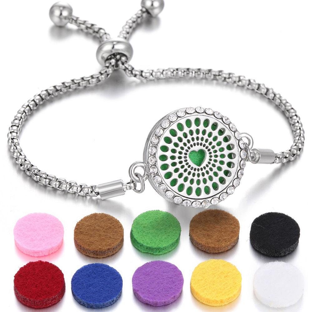 New Kaleidoscope Aromatherapy Bracelet Perfume Essential Oil Diffuser Locket Bracelet Charms Women Aroma Diffuser Jewelry - Fa'Ra Way