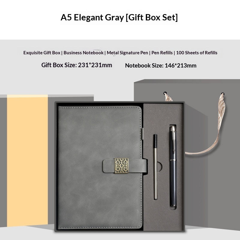 Premium Leather Notebook & Insulated Mug Gift Set - Fa'Ra Way