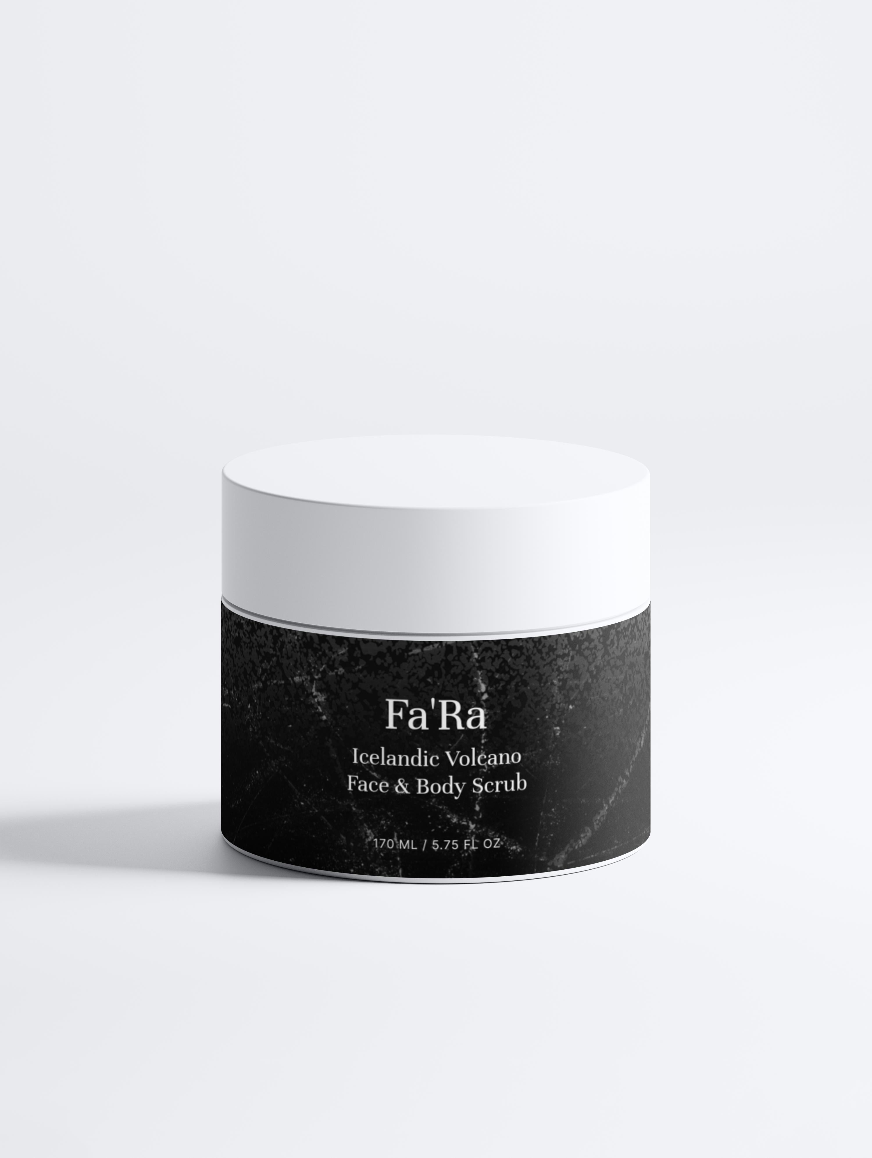 Icelandic Volcano Face & Body Scrub - Natural Exfoliator by FA'RA - Fa'Ra Way
