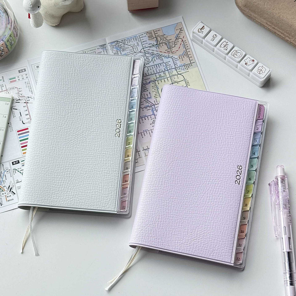 Rainbow Index Vegan Leather Planner - Fa'Ra Way