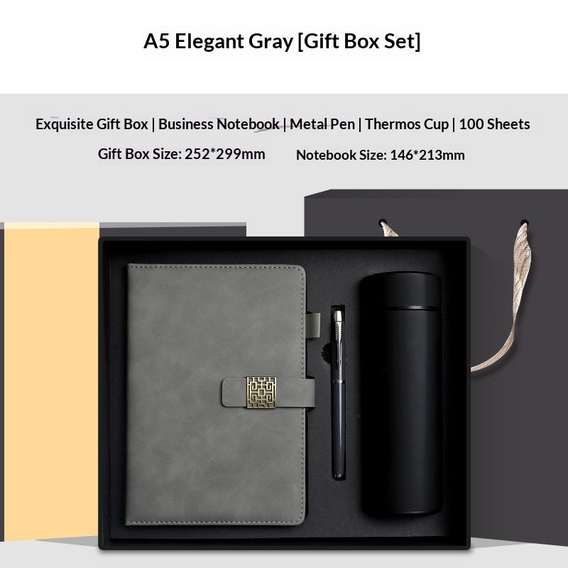 Premium Leather Notebook & Insulated Mug Gift Set - Fa'Ra Way