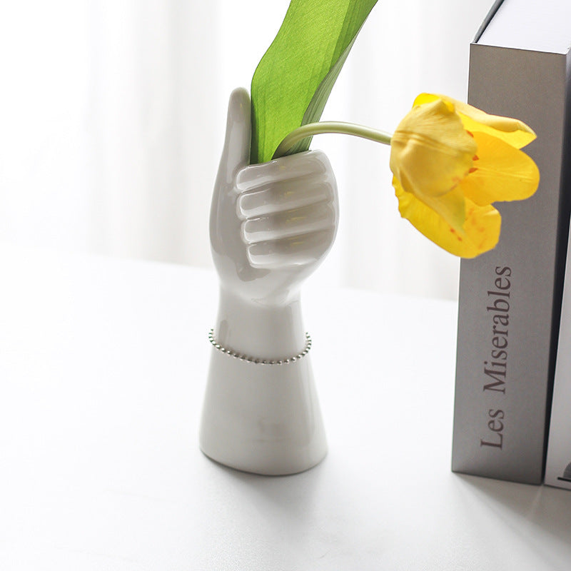 Minimalist Ceramic Body Art Vase – Modern Nordic Figurine - Fa'Ra Way