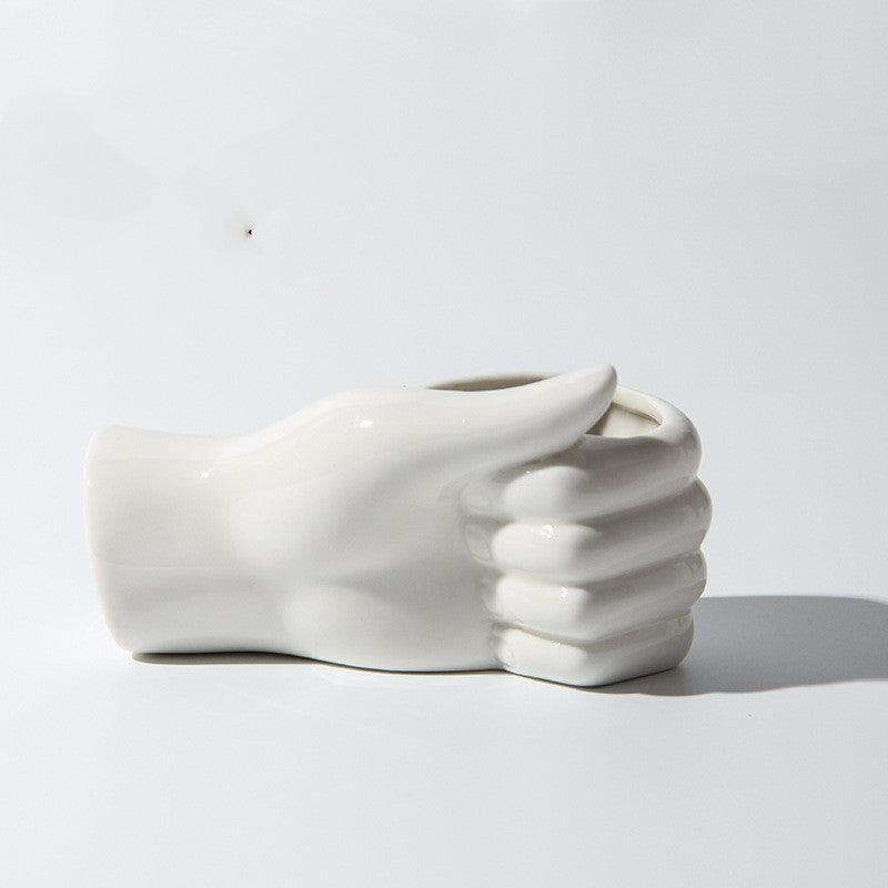 Minimalist Ceramic Body Art Vase – Modern Nordic Figurine - Fa'Ra Way