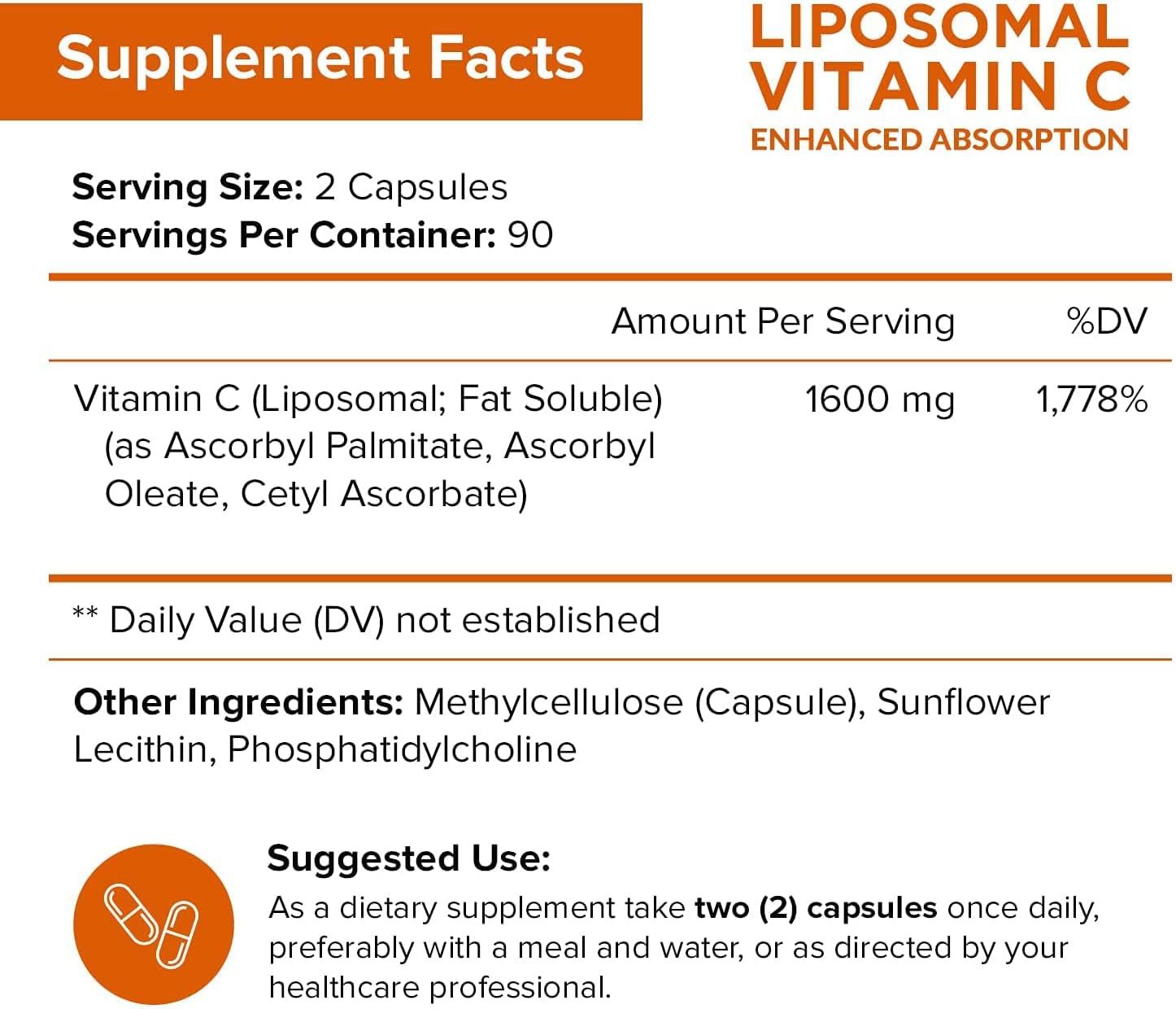 Essential Daily Vitamin C – 180 Count High-Capacity Immune Support - Fa'Ra Way