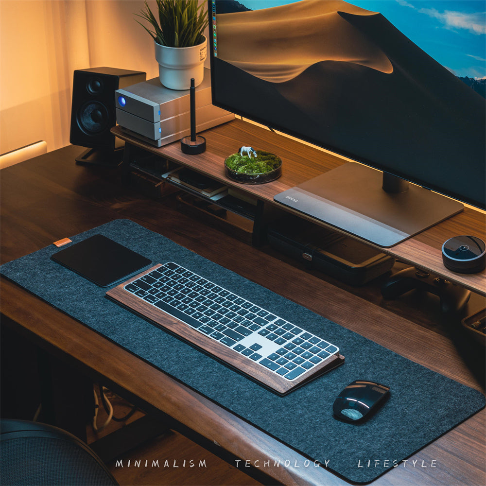Minimalist Felt Desk Mat – Ultra-Soft Protective Mouse Pad - Fa'Ra Way