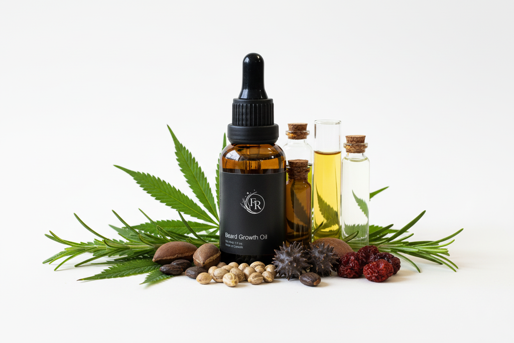 Beard Growth Oil Botanical Background