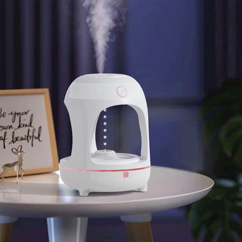 Anti-Gravity Levitating Water Drop Humidifier – Ultrasonic Cool Mist Fountain & LED Night Light - Fa'Ra Way
