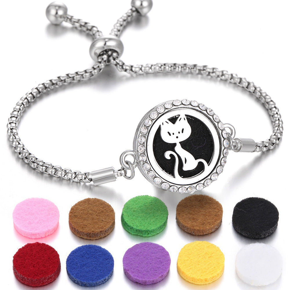 New Kaleidoscope Aromatherapy Bracelet Perfume Essential Oil Diffuser Locket Bracelet Charms Women Aroma Diffuser Jewelry - Fa'Ra Way
