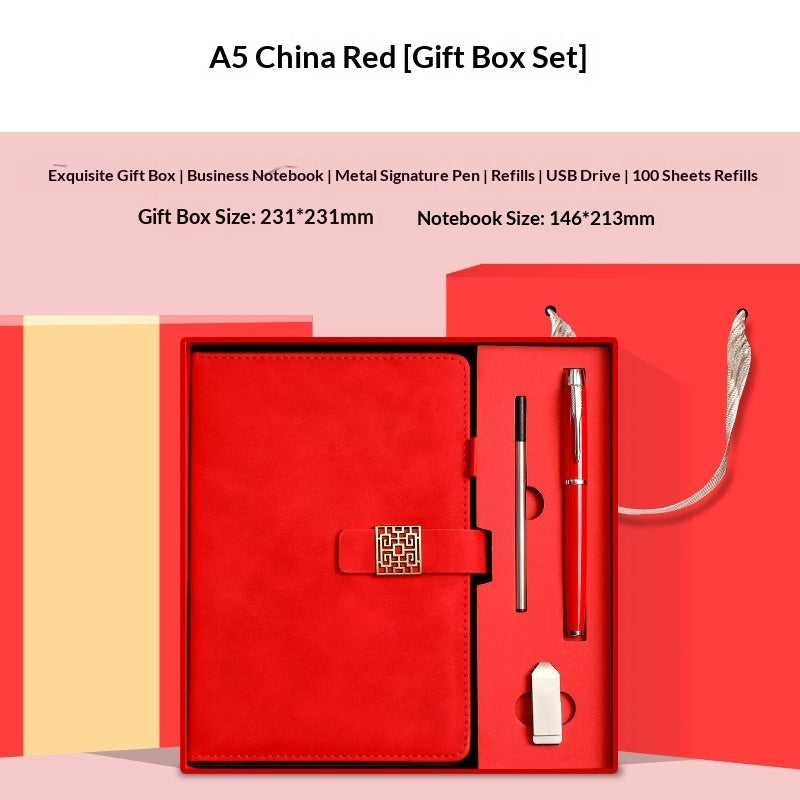 Premium Leather Notebook & Insulated Mug Gift Set - Fa'Ra Way