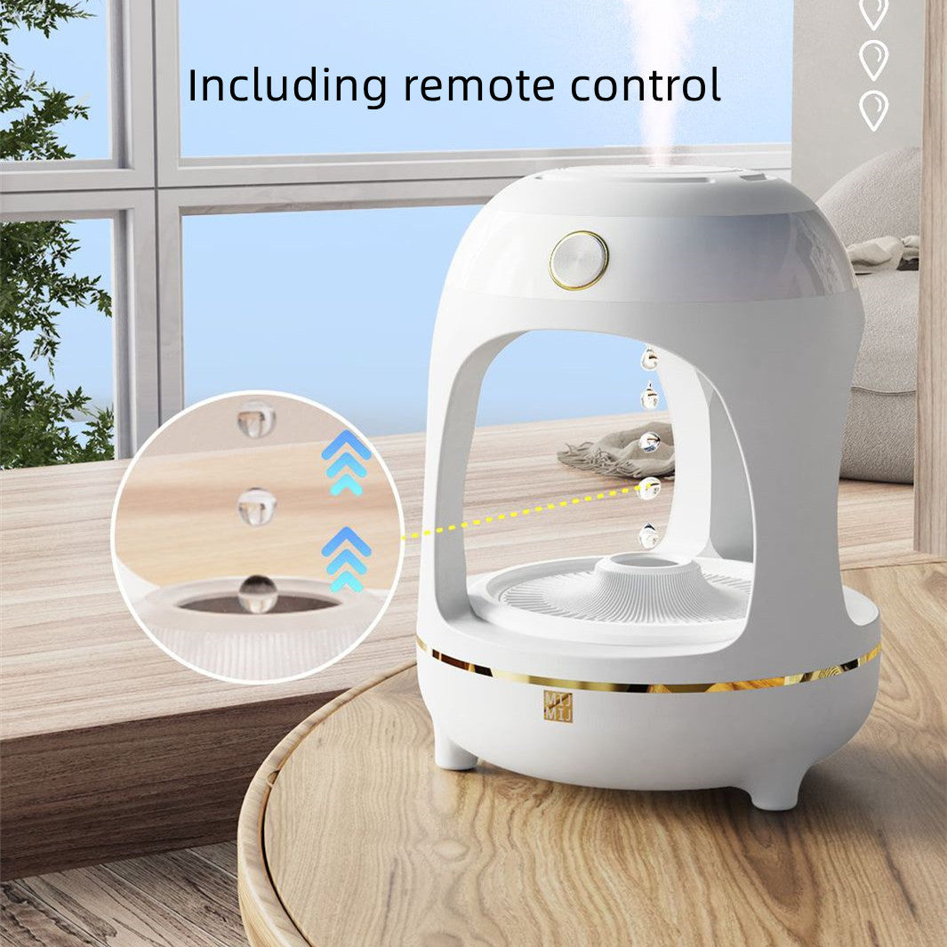Anti-Gravity Levitating Water Drop Humidifier – Ultrasonic Cool Mist Fountain & LED Night Light - Fa'Ra Way