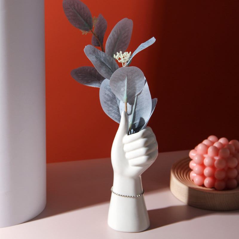 Minimalist Ceramic Body Art Vase – Modern Nordic Figurine - Fa'Ra Way
