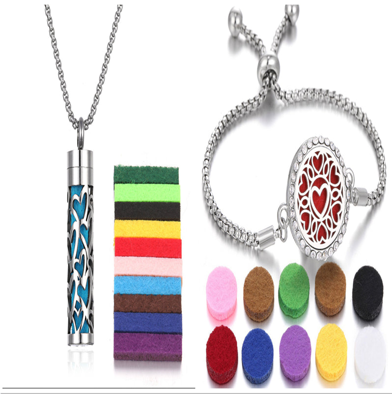 New Kaleidoscope Aromatherapy Bracelet Perfume Essential Oil Diffuser Locket Bracelet Charms Women Aroma Diffuser Jewelry - Fa'Ra Way