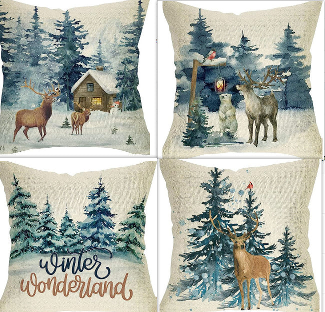Nordic Winter Series Throw Pillow Cover - Fa'Ra Way