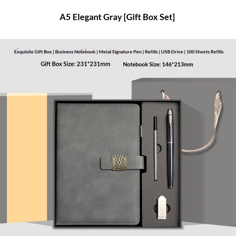 Premium Leather Notebook & Insulated Mug Gift Set - Fa'Ra Way