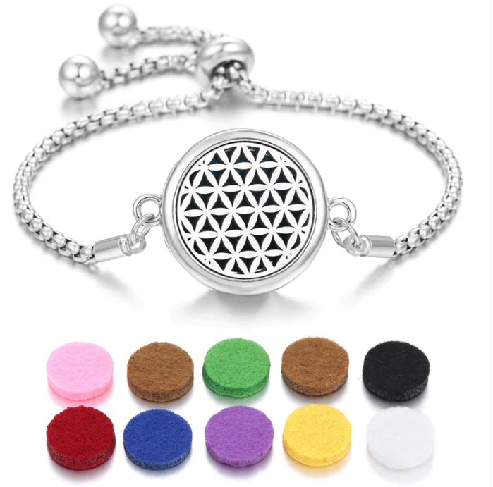 New Kaleidoscope Aromatherapy Bracelet Perfume Essential Oil Diffuser Locket Bracelet Charms Women Aroma Diffuser Jewelry - Fa'Ra Way