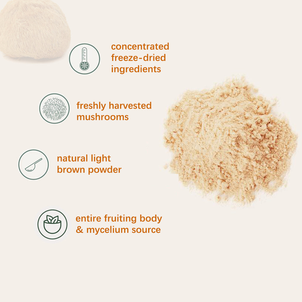 Food Health Organic Lion Bristle Mushroom Powder - Fa'Ra Way