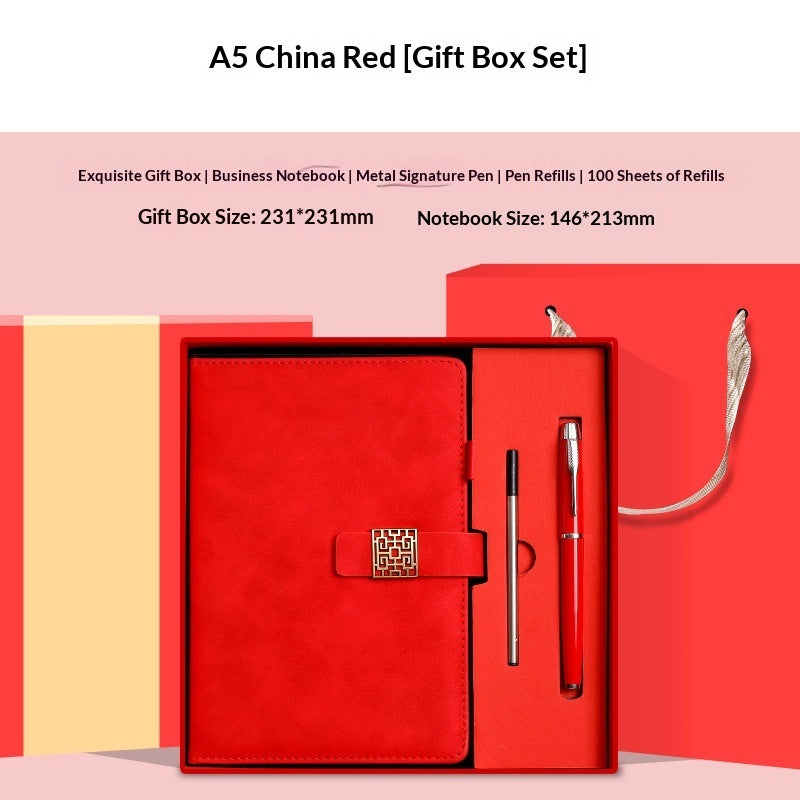 Premium Leather Notebook & Insulated Mug Gift Set - Fa'Ra Way