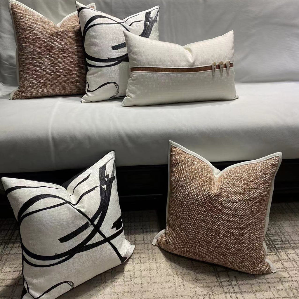 Simple Tea Room Throw Pillow Cover Linen - Fa'Ra Way