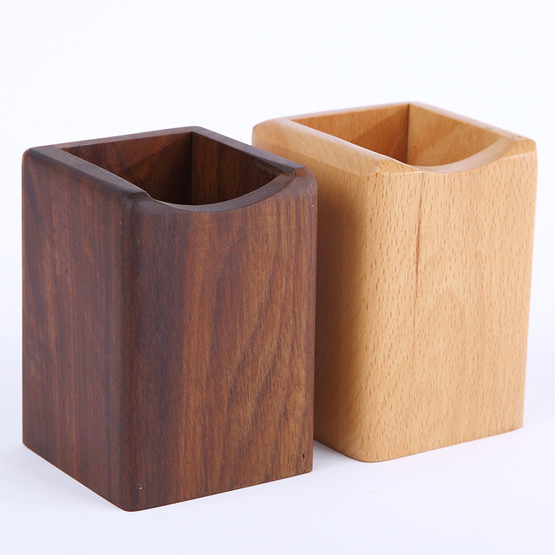Artisan Wooden Pen Holder - Natural Beech Desktop Organizer - Fa'Ra Way