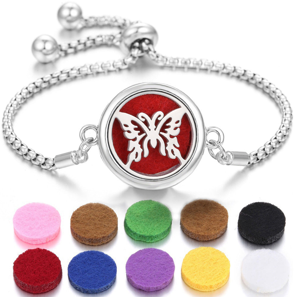 New Kaleidoscope Aromatherapy Bracelet Perfume Essential Oil Diffuser Locket Bracelet Charms Women Aroma Diffuser Jewelry - Fa'Ra Way