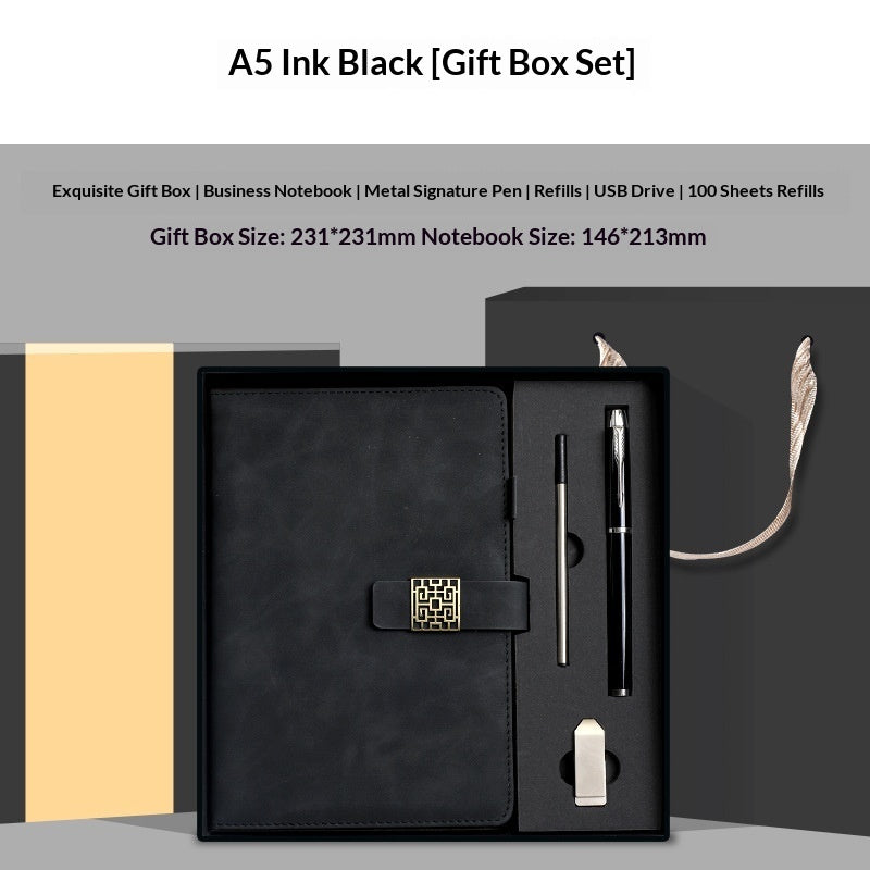 Premium Leather Notebook & Insulated Mug Gift Set - Fa'Ra Way