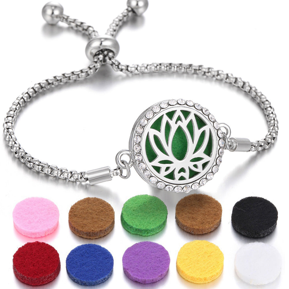 New Kaleidoscope Aromatherapy Bracelet Perfume Essential Oil Diffuser Locket Bracelet Charms Women Aroma Diffuser Jewelry - Fa'Ra Way