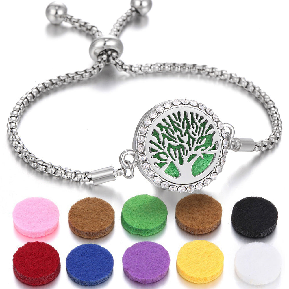 New Kaleidoscope Aromatherapy Bracelet Perfume Essential Oil Diffuser Locket Bracelet Charms Women Aroma Diffuser Jewelry - Fa'Ra Way
