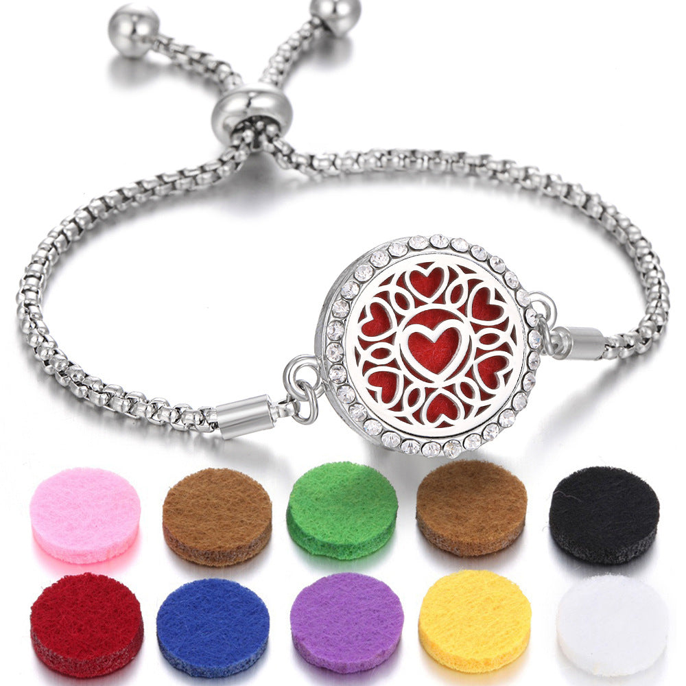 New Kaleidoscope Aromatherapy Bracelet Perfume Essential Oil Diffuser Locket Bracelet Charms Women Aroma Diffuser Jewelry - Fa'Ra Way