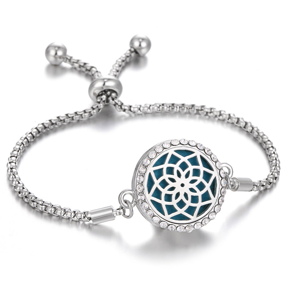 New Kaleidoscope Aromatherapy Bracelet Perfume Essential Oil Diffuser Locket Bracelet Charms Women Aroma Diffuser Jewelry - Fa'Ra Way