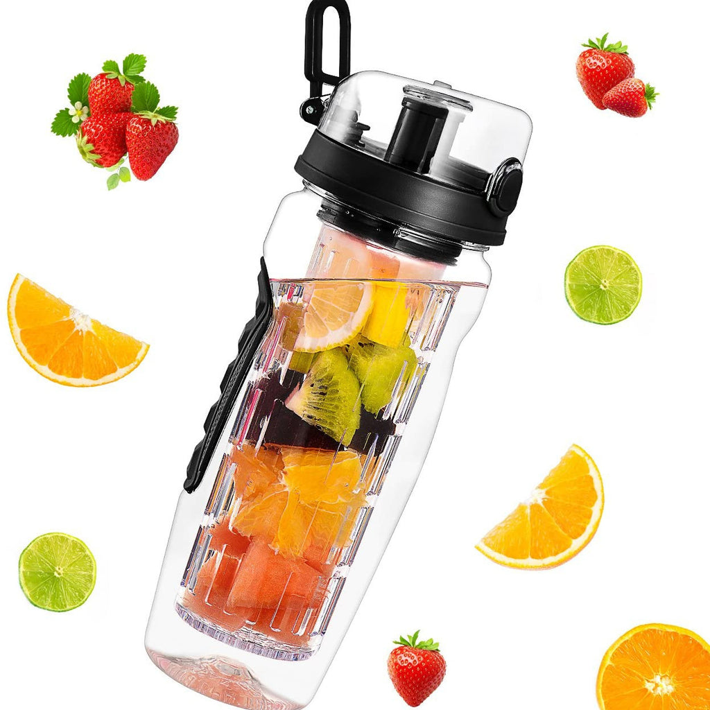 32Oz Fruit Infusing Infuser Water Bottle Water Fruit Bottle BPA Free Plastic Sport Fruit Infuser Water Bottles With Infuser Juice Shaker Drink Bottle Of Water - Fa'Ra Way
