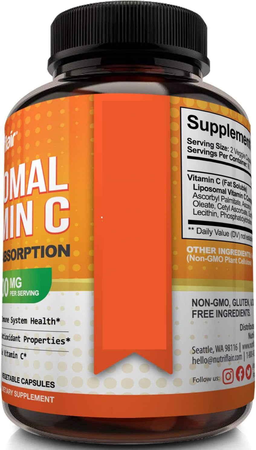 Essential Daily Vitamin C – 180 Count High-Capacity Immune Support - Fa'Ra Way