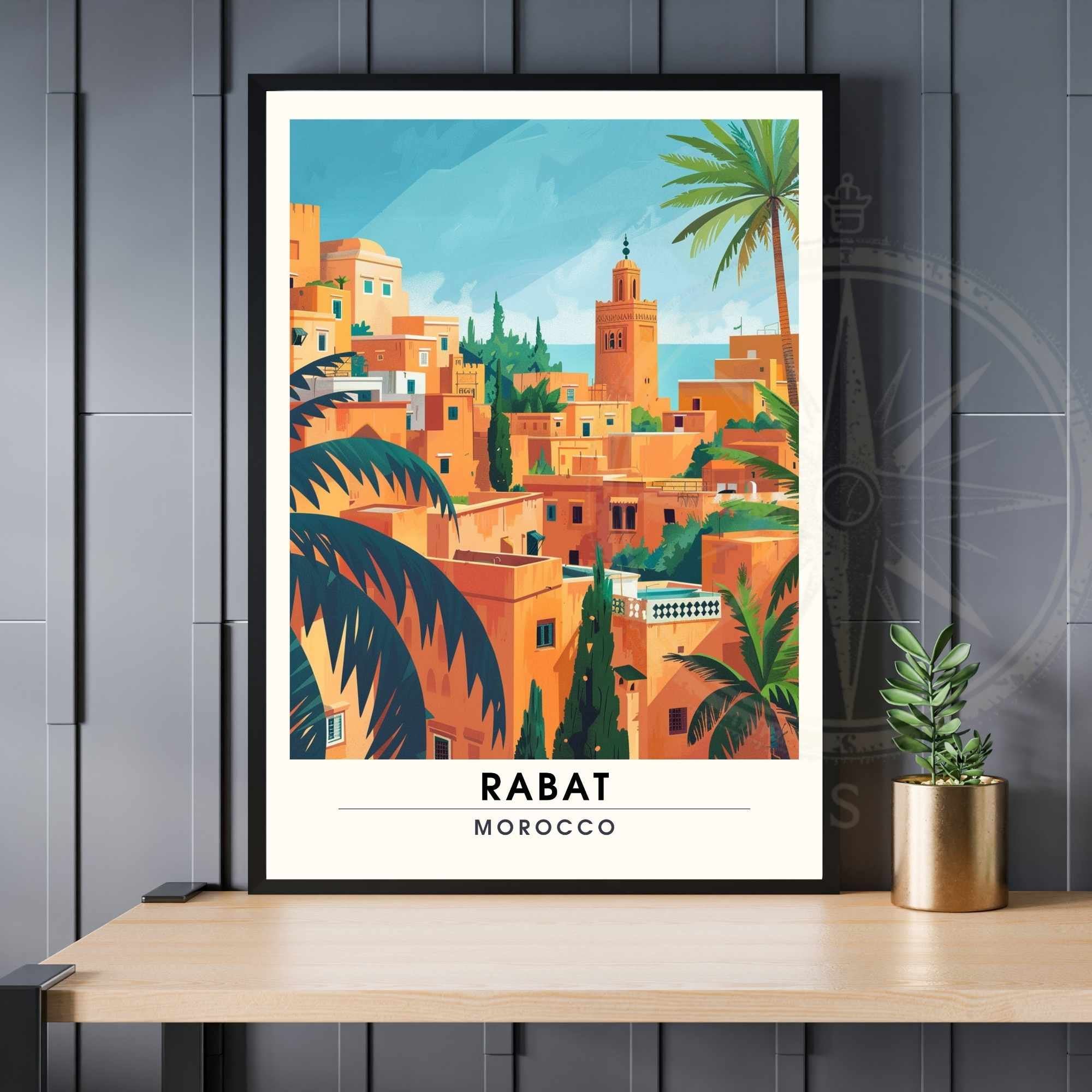 Affiche Rabat, Marco | Impression Rabat  | Affiche de voyage Rabat-0
